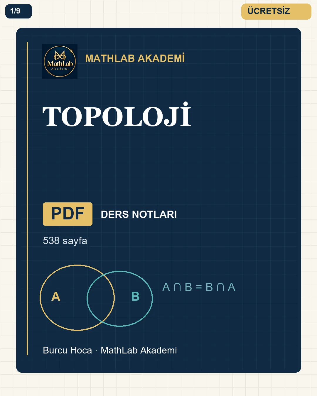 Topoloji kitabından örnek sayfa 1