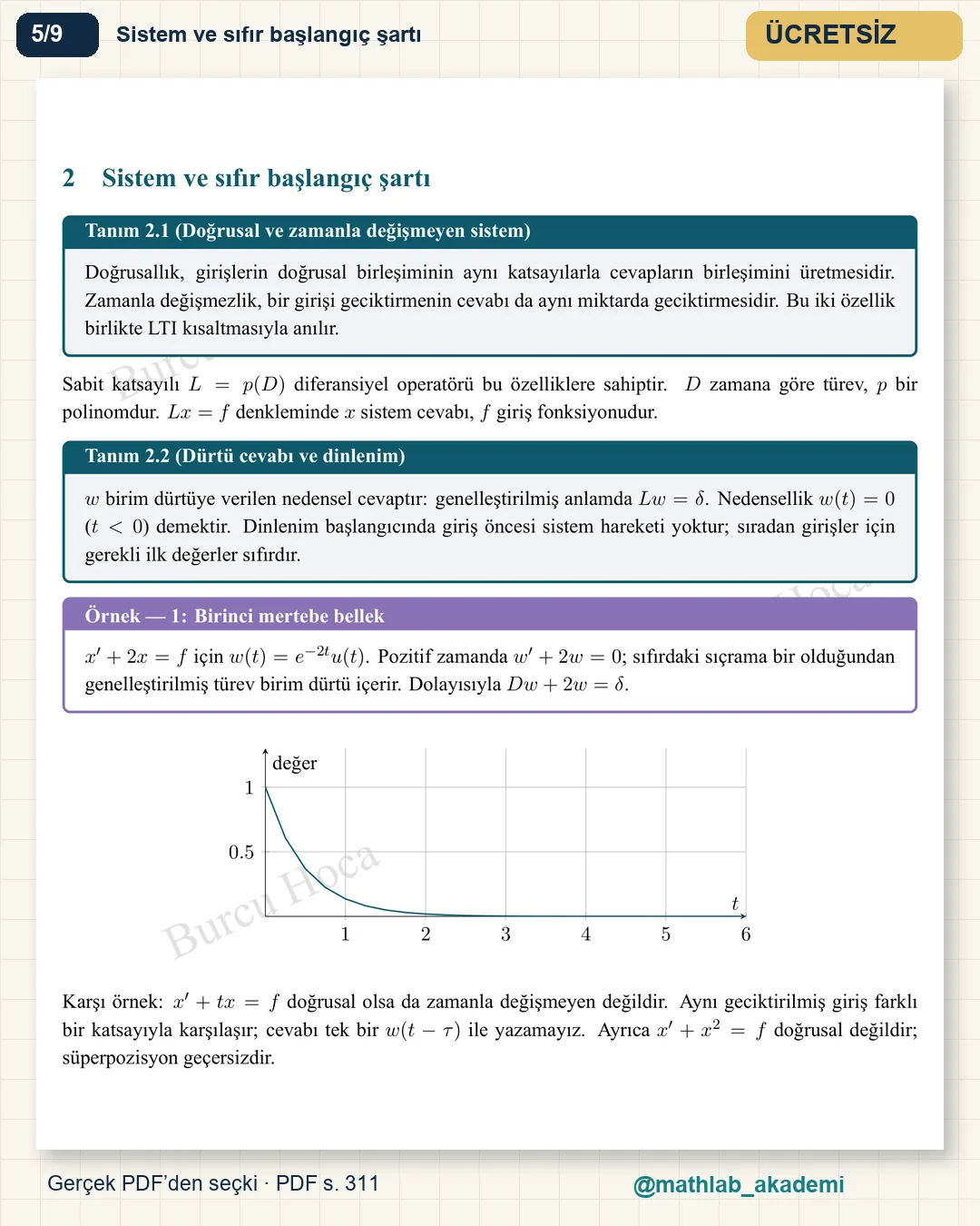 Diferansiyel Denklemler kitabından örnek sayfa 5