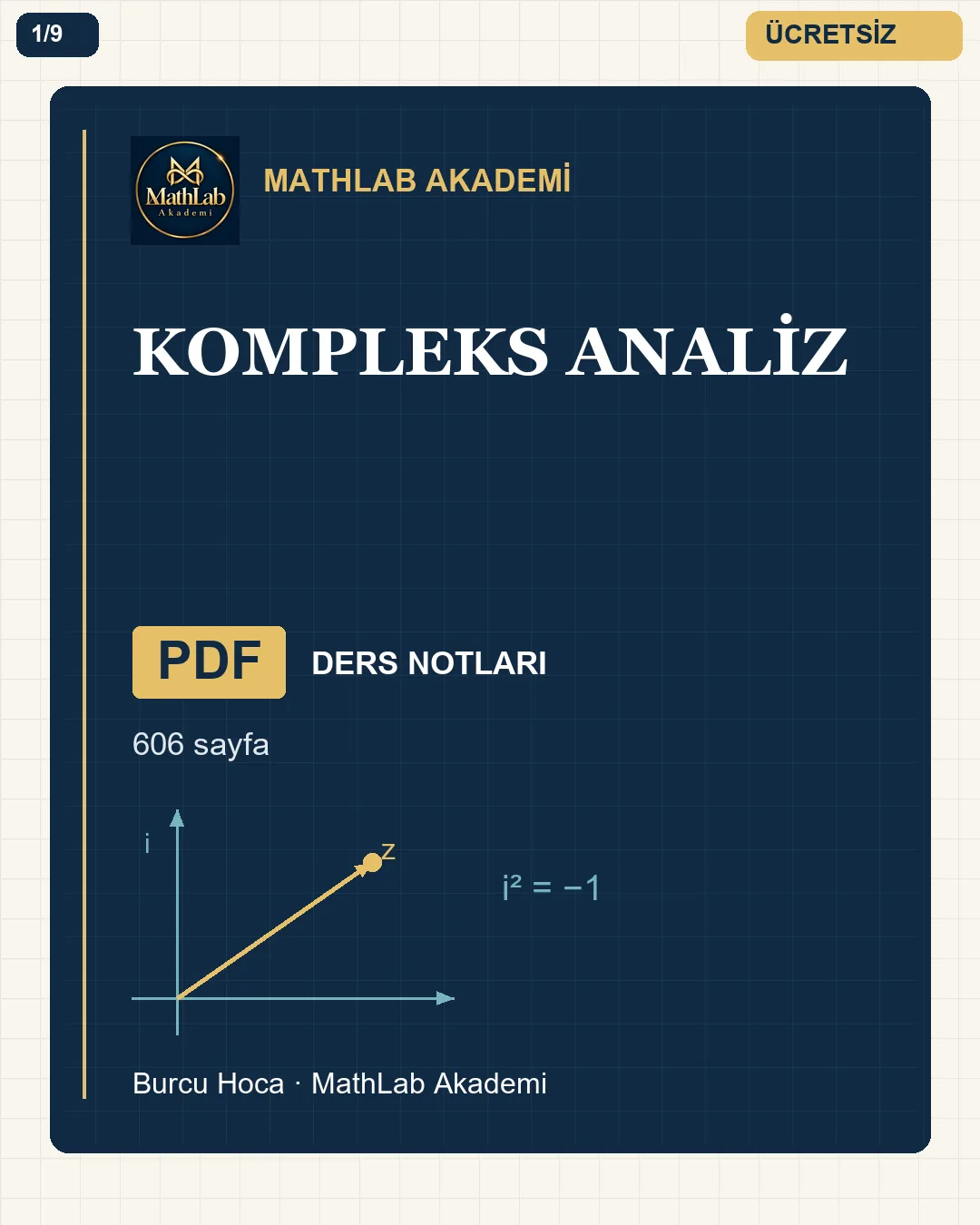 Kompleks Analiz kitabından örnek sayfa 1