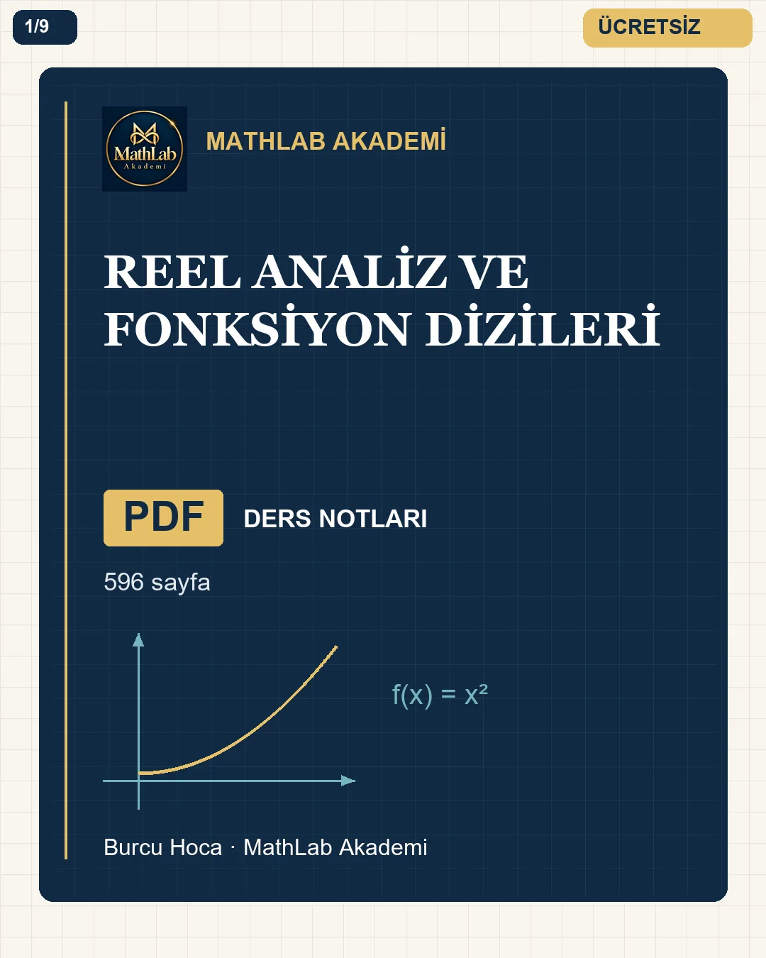 Reel Analiz ve Fonksiyon Dizileri kitabından örnek sayfa 1