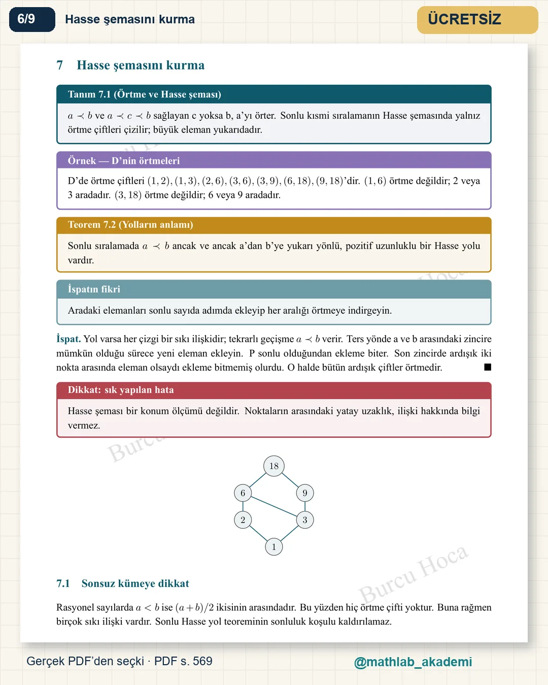 Soyut Matematik I kitabından örnek sayfa 6