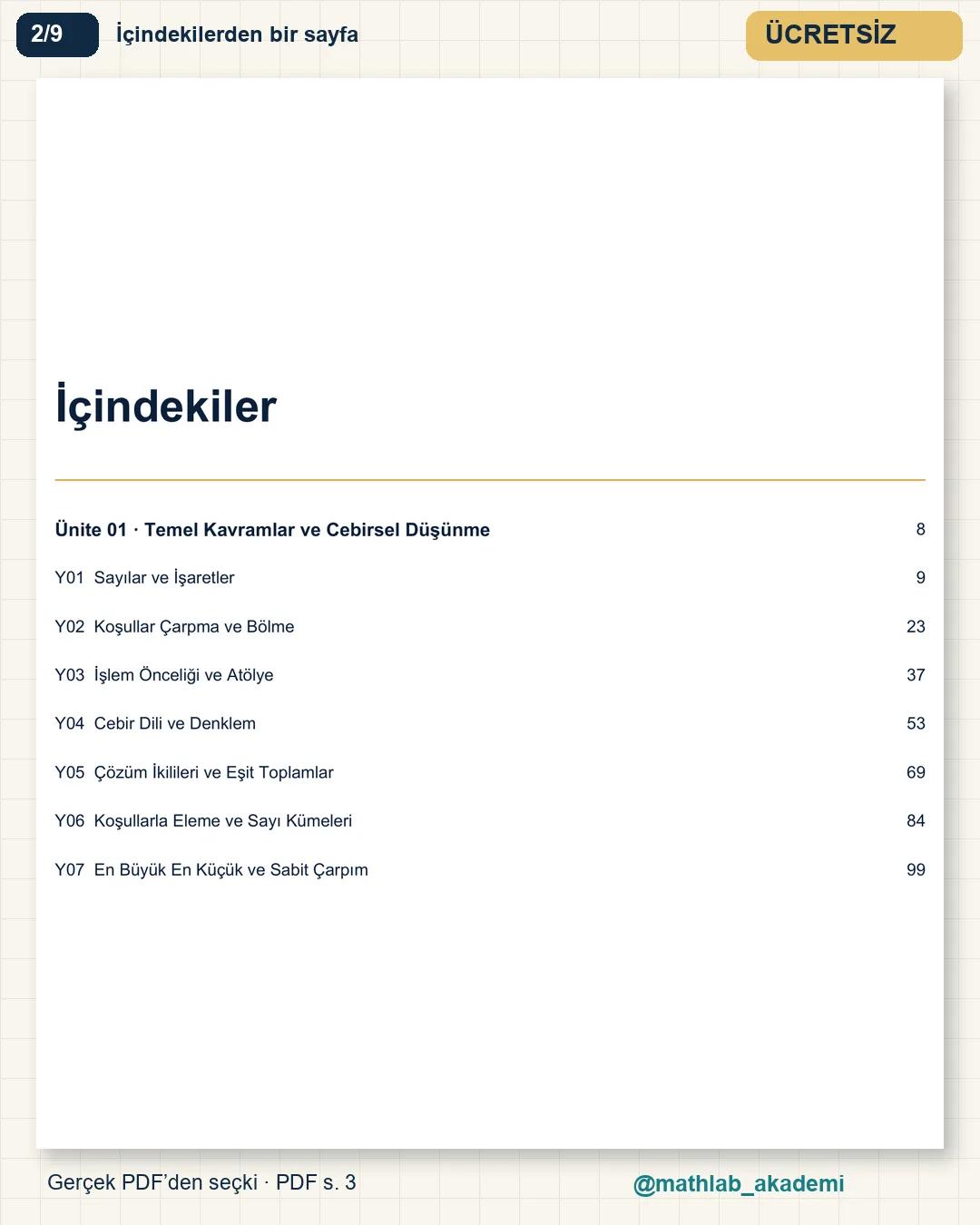 KPSS Matematik kitabından örnek sayfa 2