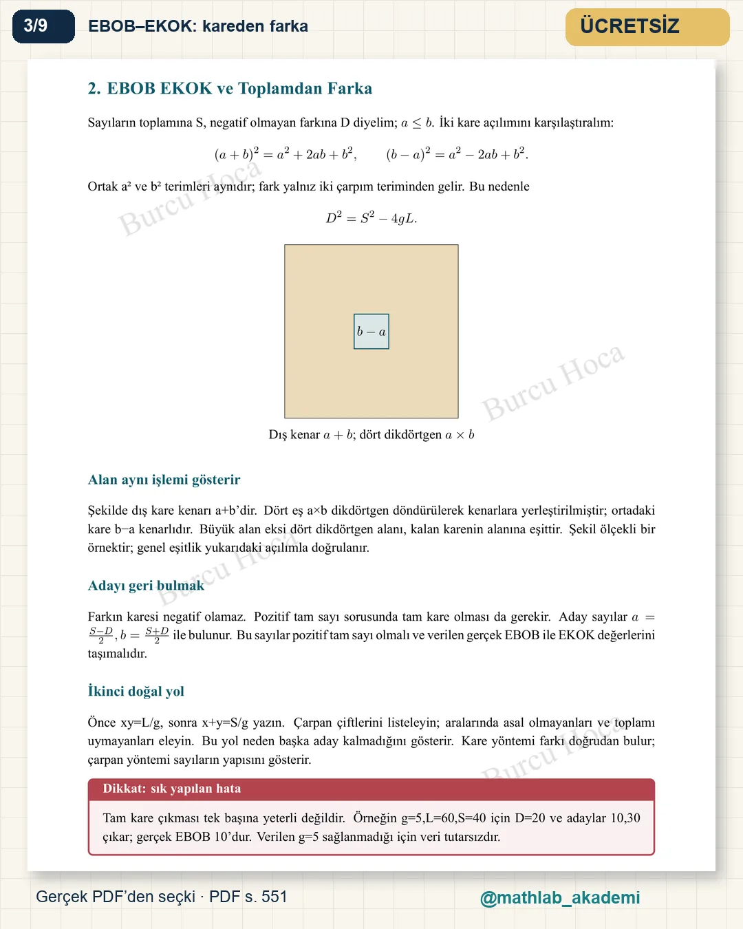 KPSS Matematik kitabından örnek sayfa 3