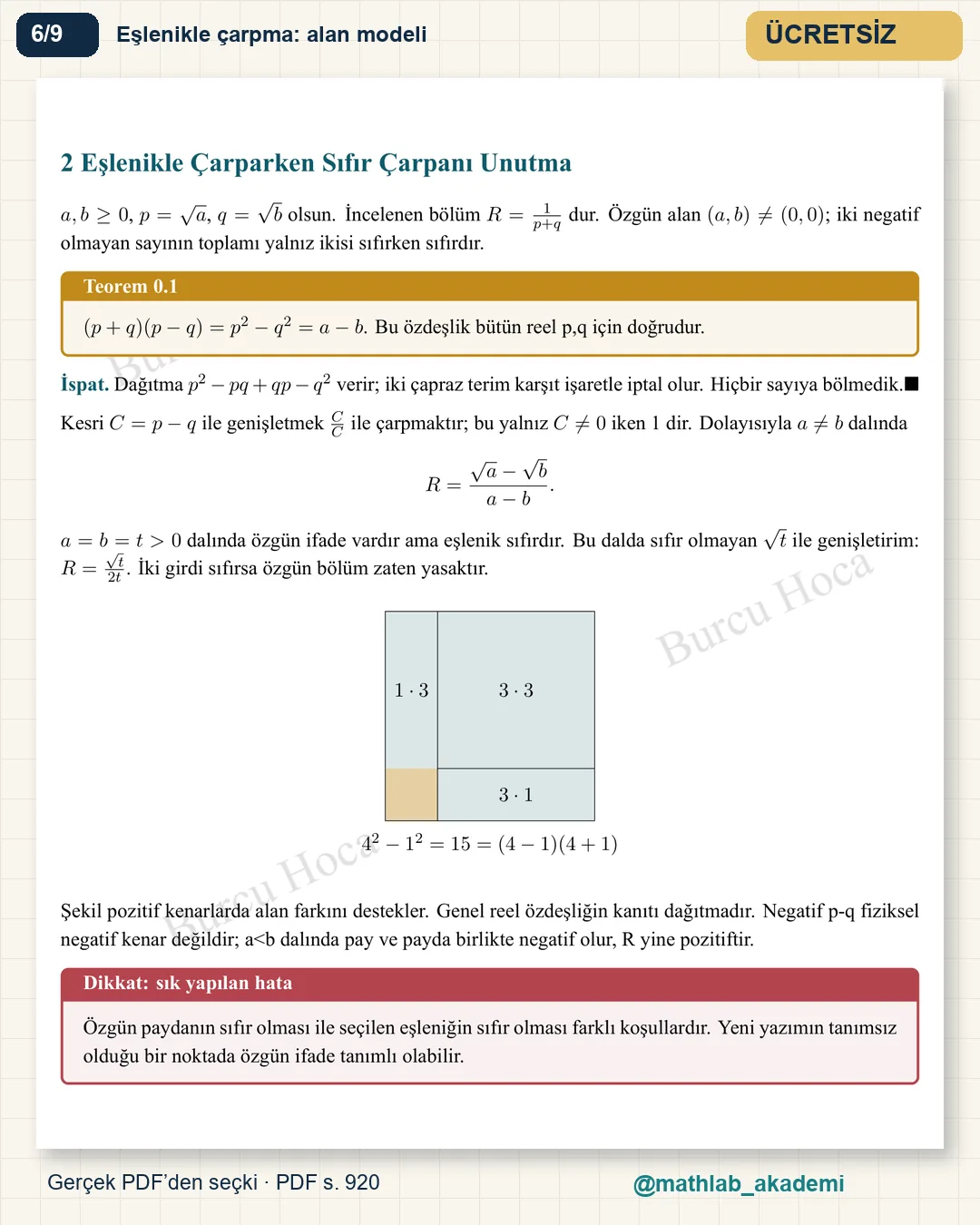 KPSS Matematik kitabından örnek sayfa 6
