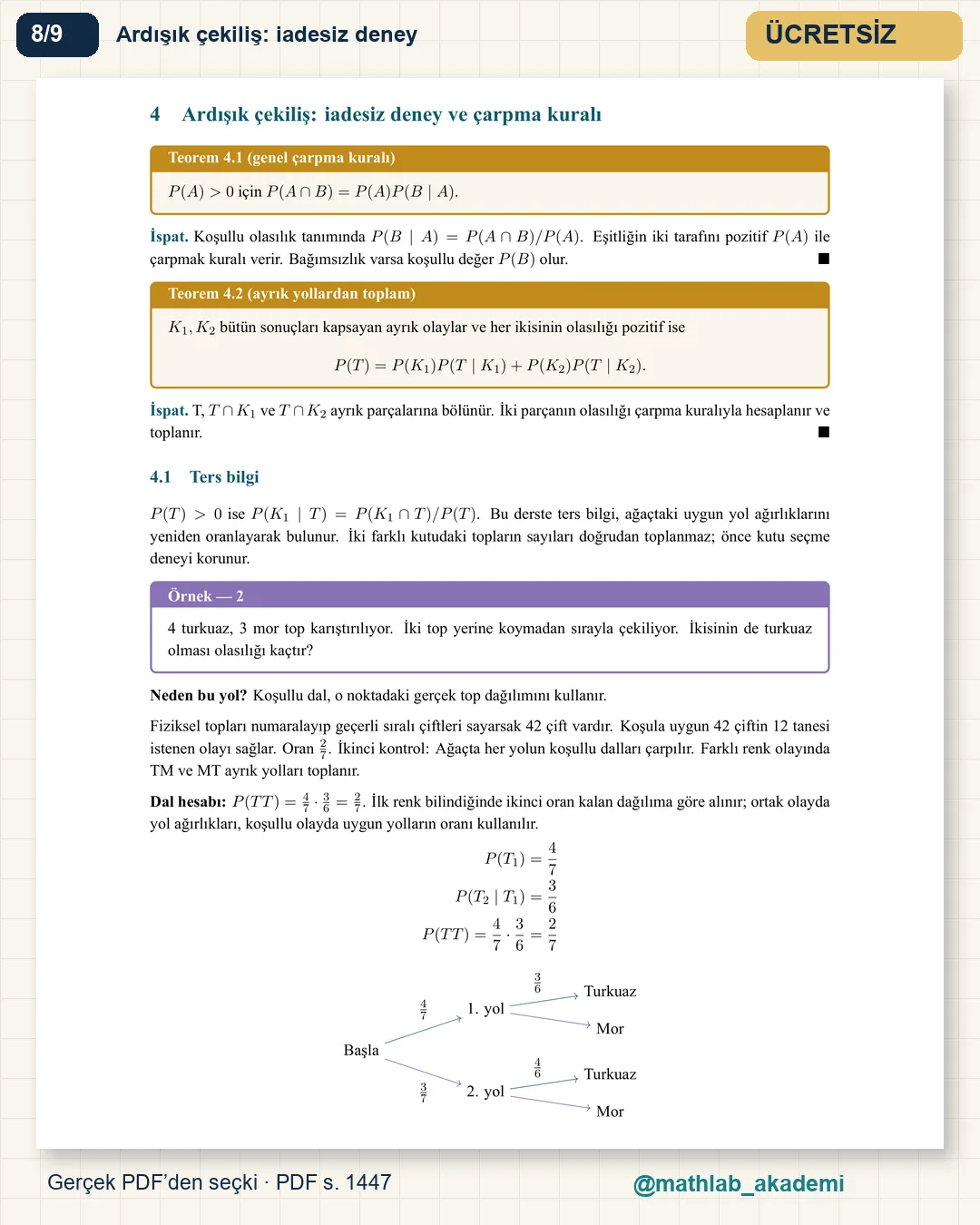 KPSS Matematik kitabından örnek sayfa 8