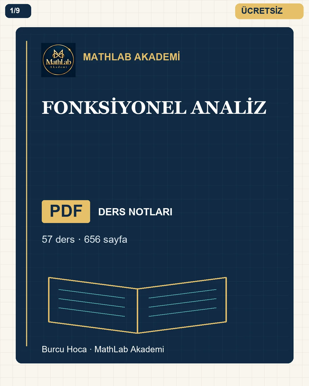 Fonksiyonel Analiz kitabından örnek sayfa 1