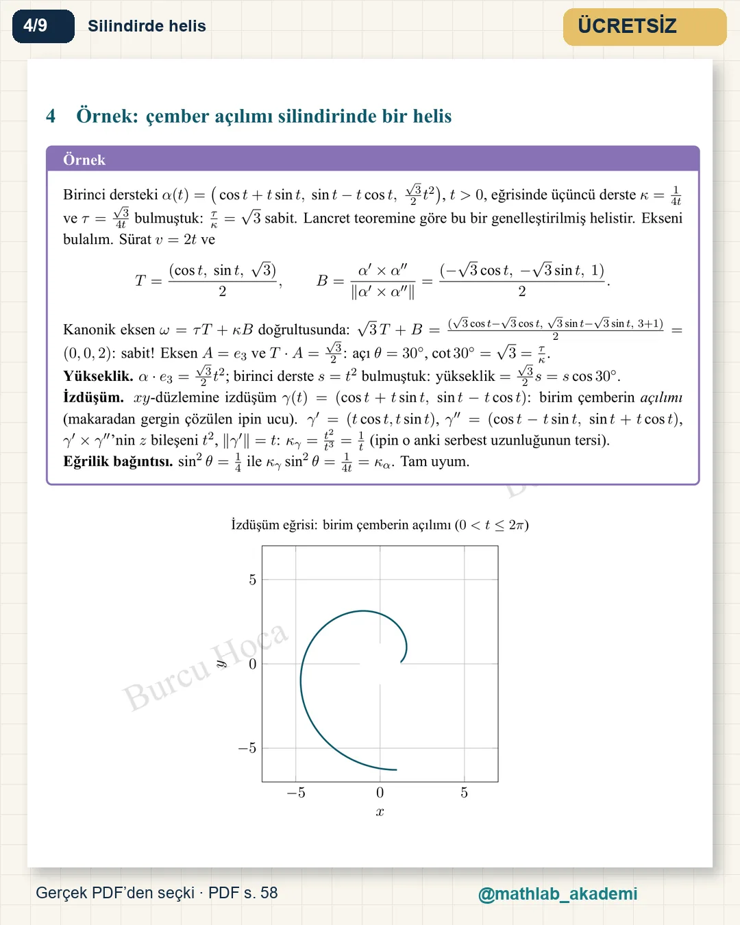 Diferansiyel Geometri kitabından örnek sayfa 4