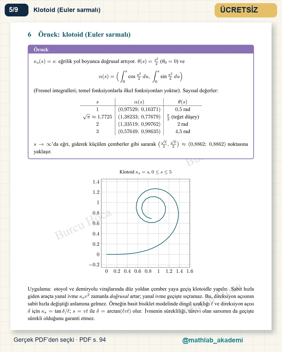 Diferansiyel Geometri kitabından örnek sayfa 5