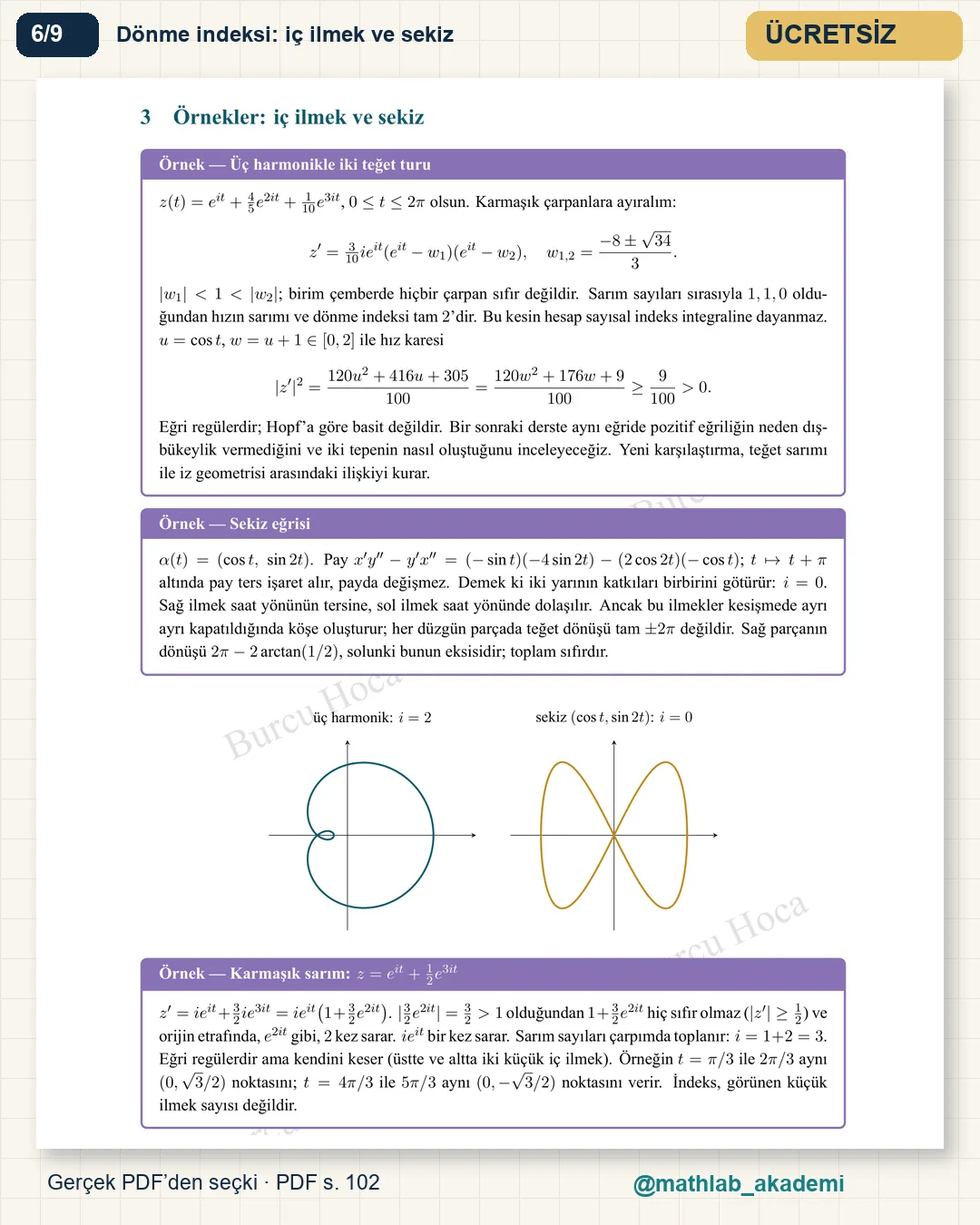 Diferansiyel Geometri kitabından örnek sayfa 6