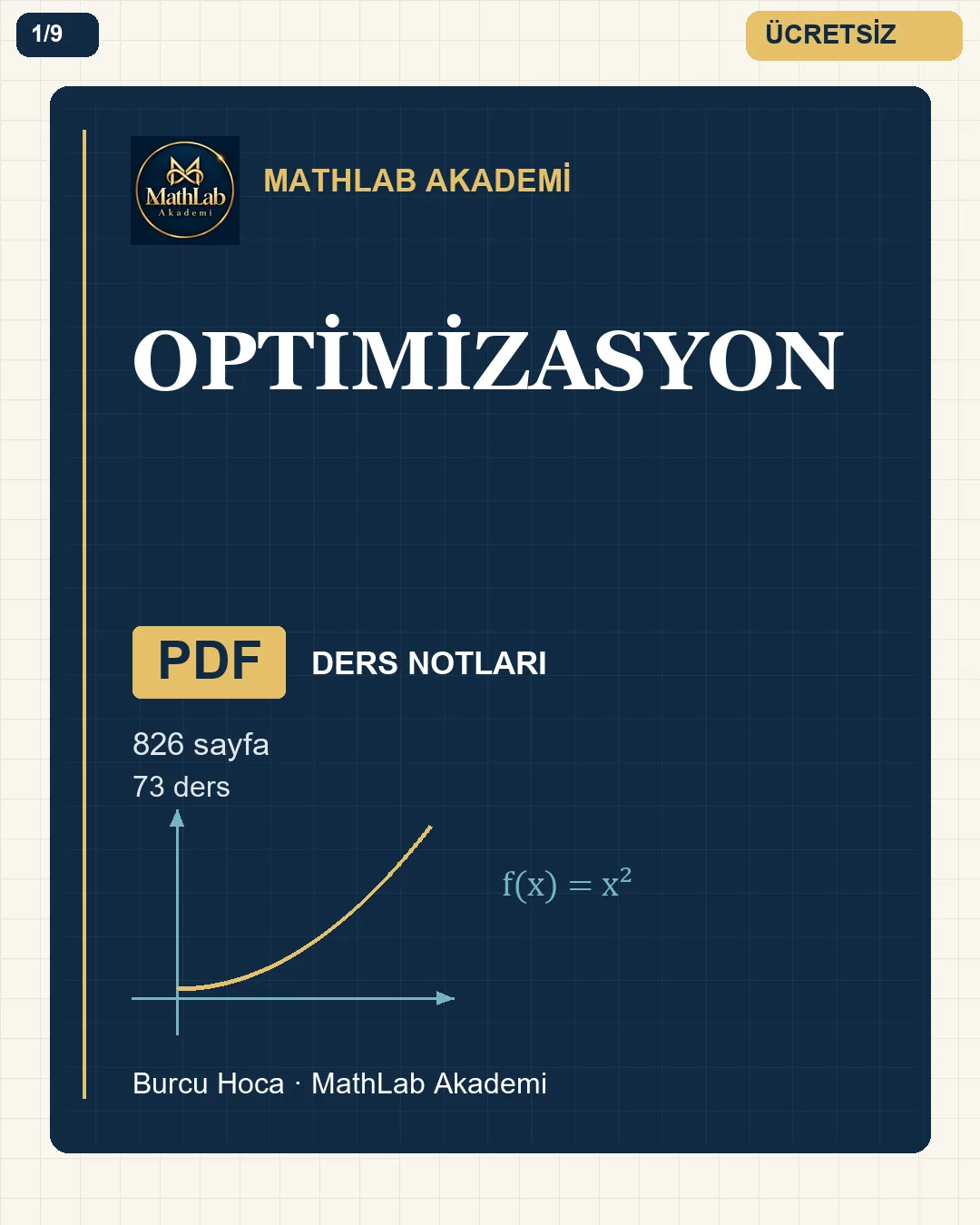 Optimizasyon kitabından örnek sayfa 1