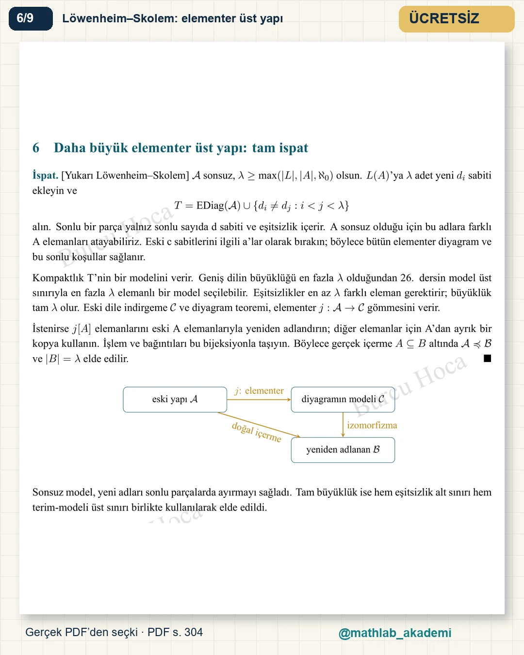 Matematiksel Mantık ve Kümeler Kuramı kitabından örnek sayfa 6