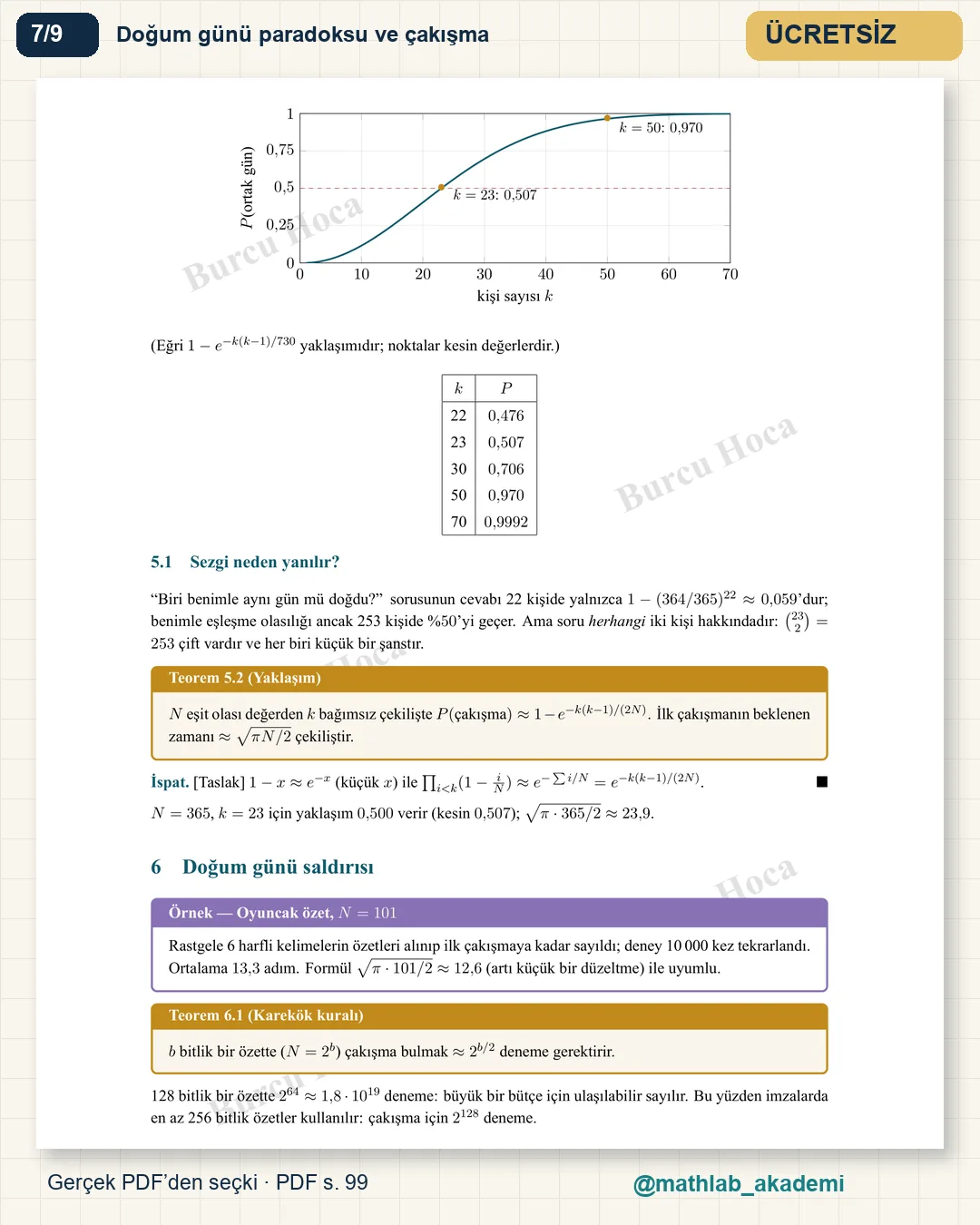 Gizli Mesajların Matematiği kitabından örnek sayfa 7