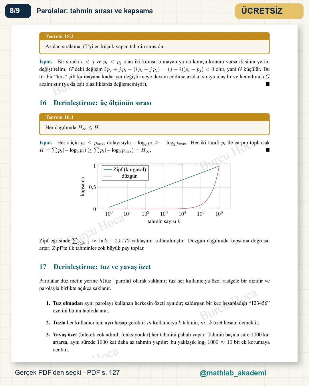 Gizli Mesajların Matematiği kitabından örnek sayfa 8