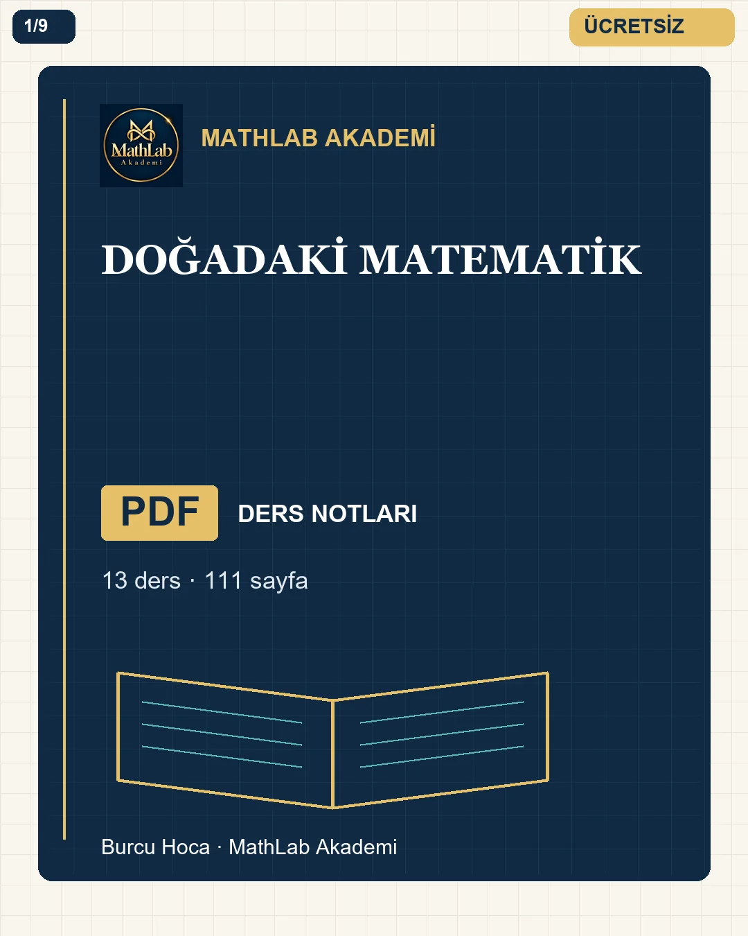 Doğadaki Matematik kitabından örnek sayfa 1