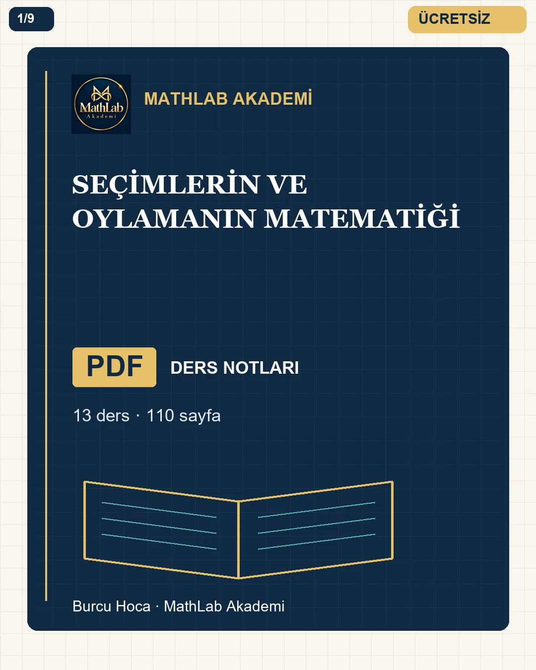 Seçimlerin ve Oylamanın Matematiği kitabından örnek sayfa 1