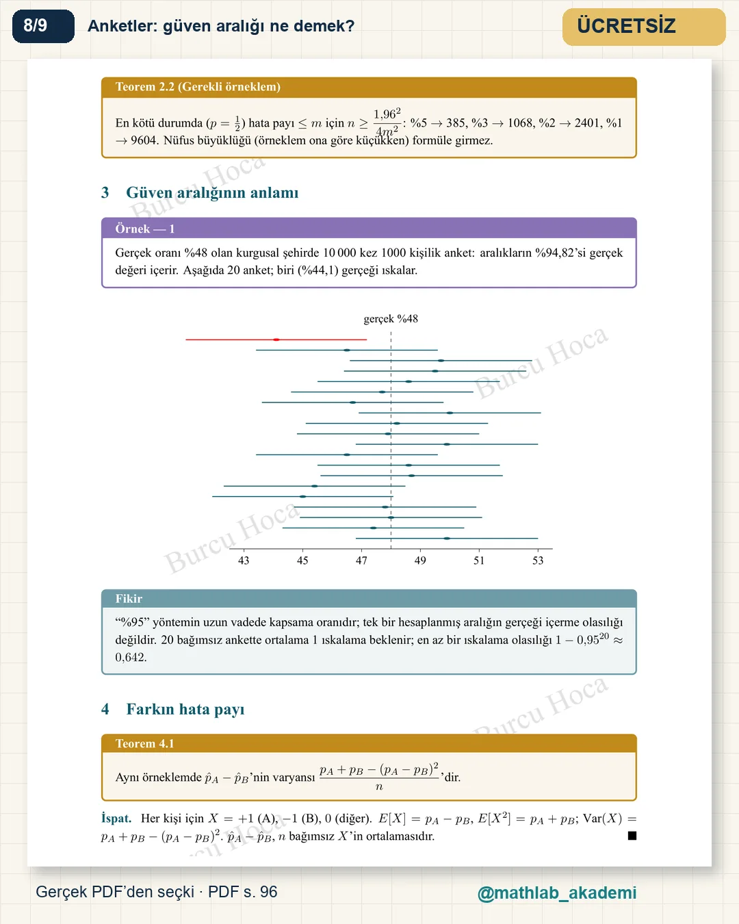 Seçimlerin ve Oylamanın Matematiği kitabından örnek sayfa 8